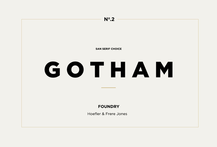 Modern, Typography, Gotham