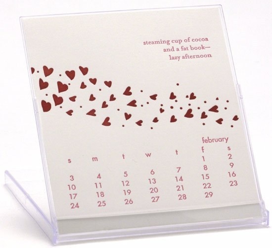 single card calendar letterpress - Google Search #calendar