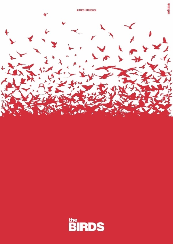 llustration for the movie The Birds, by Alfred Hitchcock. About the project:Â www.rahmaprojekt.com Facebook page:Â www.facebook.com/rahmapro #print