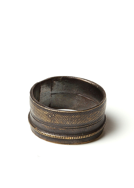 Robert Geller N9019 Ring In Antique Brass #geller #jewelry #ring #brass