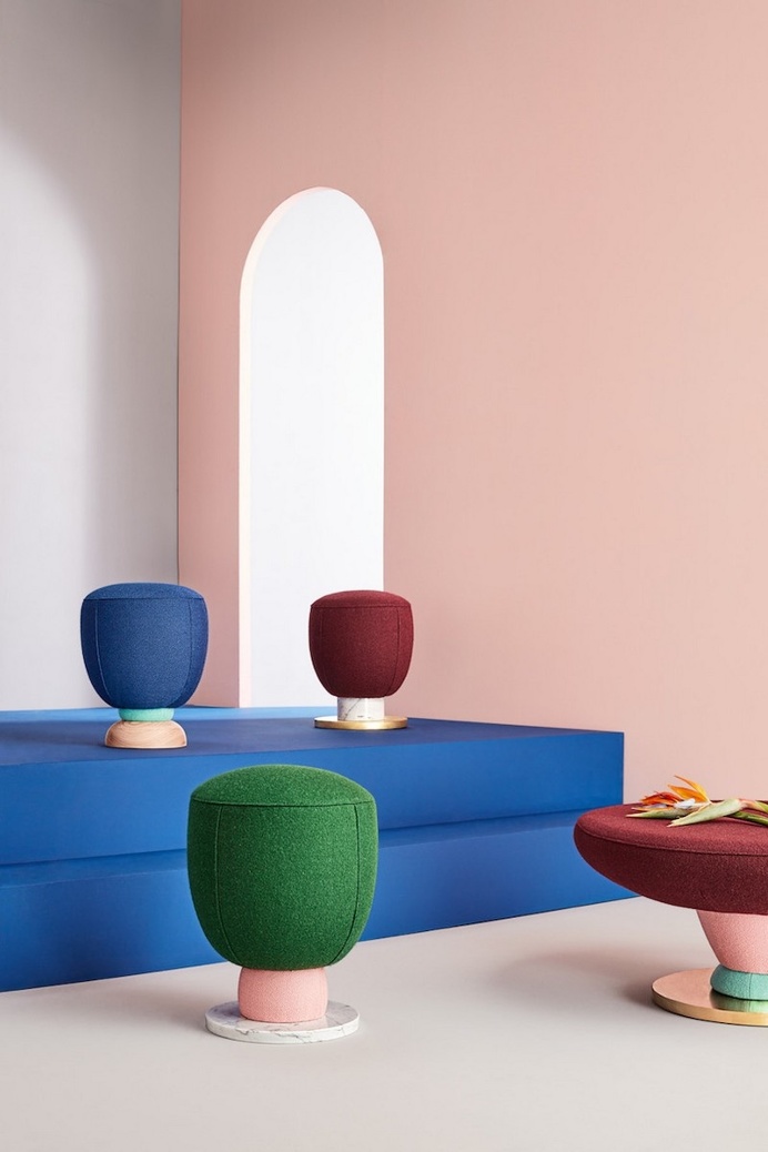 Colorful Toadstool Collection by Masquespacio