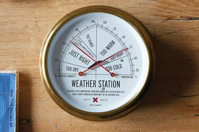 The Weather Station is a #device that both gives you the numbers, and puts them in perspective. Know what the #weather feels like with a sim