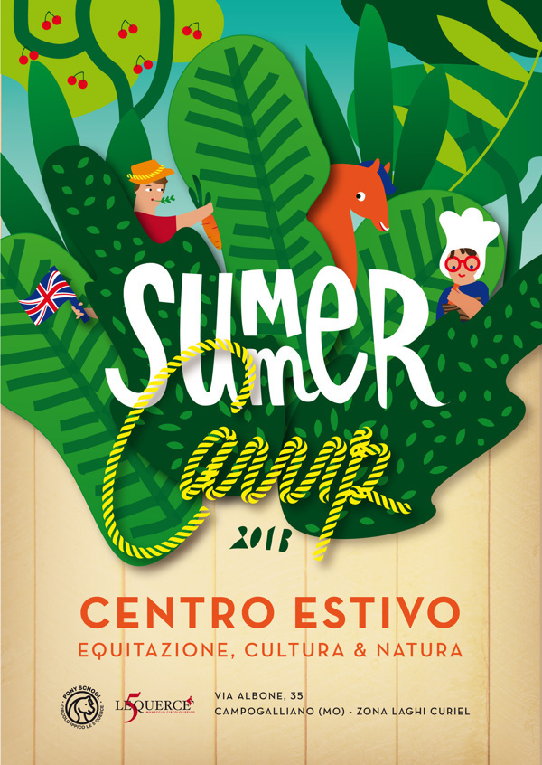 SUMMER Camp 2013 on Behance #flyer #graphic #colors #summer #characters