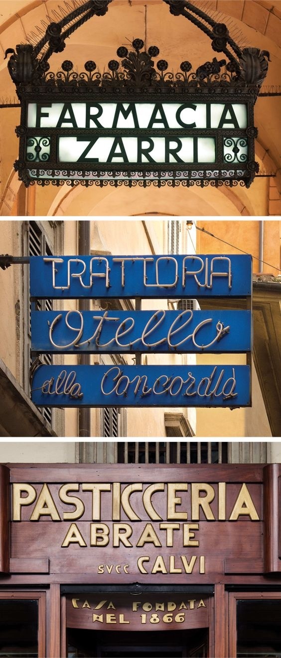 signs, typography