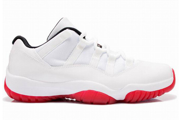 Nike Air Jordan XI 11 Retro Low White Red 2012 Mens Shoes #shoes