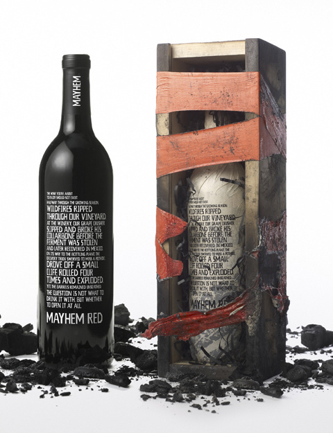 Allstate Insurance's "Mayhem Wine Bottle" » Cannes Predictions 2012 Presented by Leo Burnett Worldwide #packaging