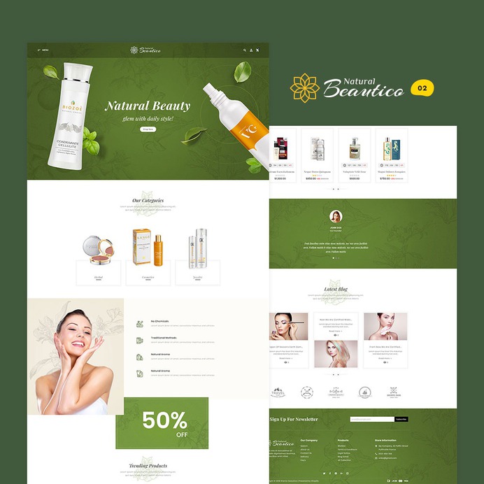 #Beautico #Beauty #Cosmetics - #Shopify Multi-Purpose Responsive #Theme | #TemplateTrip