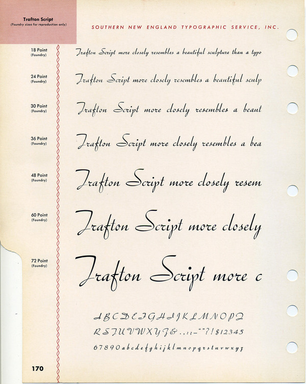 Trafton Script type specimen #type #specimen #typography