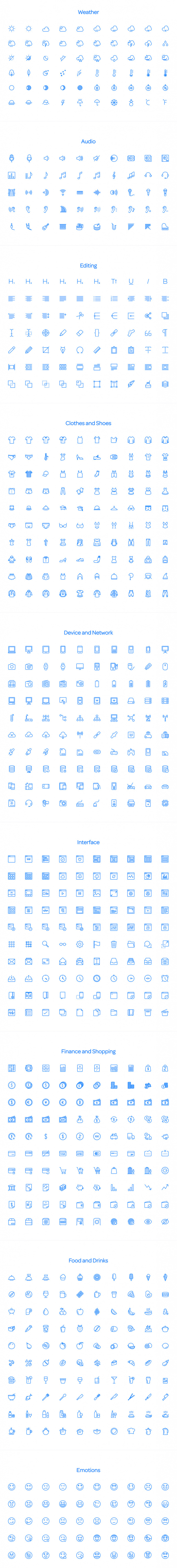 Squid Ink Line Icon Pack
