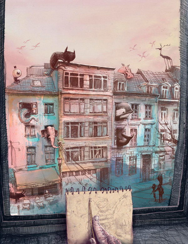 CJWHO ™ (Brussels in shorts by Antonio Segura Donat "Me...) #amazing #design #illustration #art #drawing