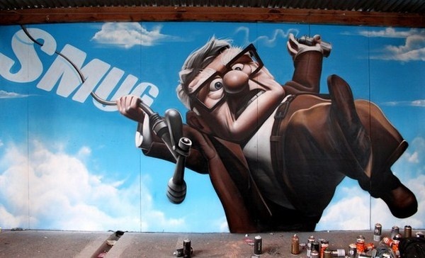 Realistic animation on street art #graffiti #realism #street #art #realistic