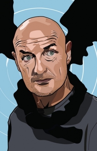 Man of Faith Art Print by Matt Fontaine | Society6 #vector #smoke #black #digital #john #locke #blue #lost