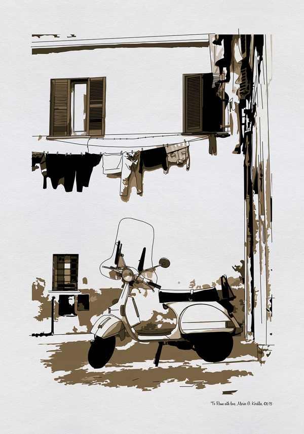 Fab cities, To Rome with love! #illustration #poster