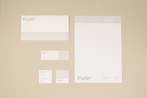 Purer hair care #business #branding #card #hair #care #identity #logo