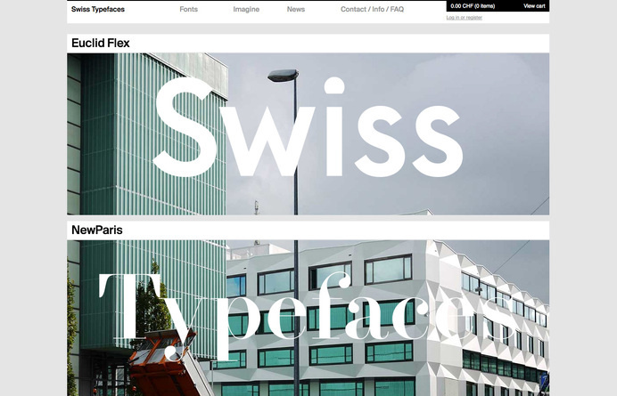 Inspiration N°131 : Swiss Typefaces #gallery #inspirations #the #website #minimal #webdesign #web