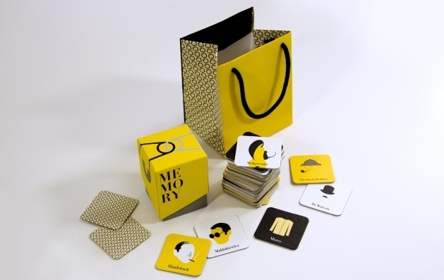 Srebro dla Polek - STGU - Stowarzyszenie Twórców Grafiki Użytkowej #memory #print #yellow #game #cards