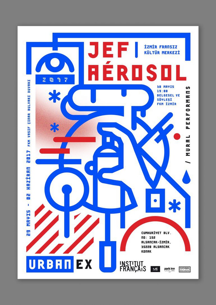 Jef Aérosol | Mural Performance | French Culture Center