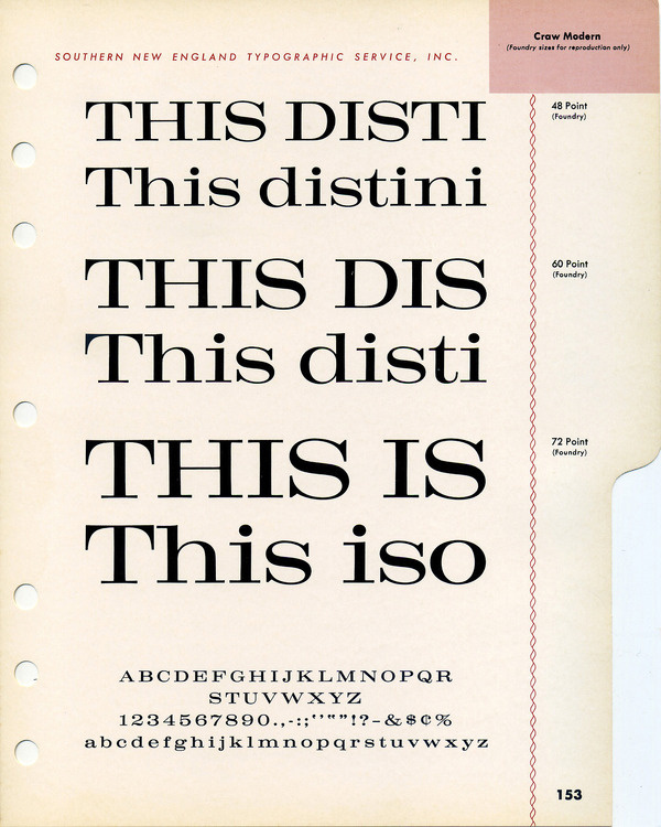 Craw Modern type specimen #type #specimen #typography
