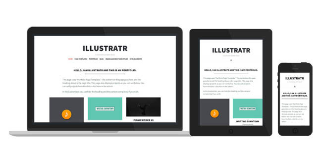 Illustratr : Free Minimalist Portfolio Theme