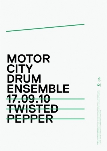 MOTOR CITY DRUM ENSEMBLE - James Cullen | Graphic Designer #design #graphic #poster #typography