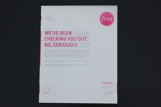 Freq Nightclub on the Behance Network #pink #freq #identity #branding
