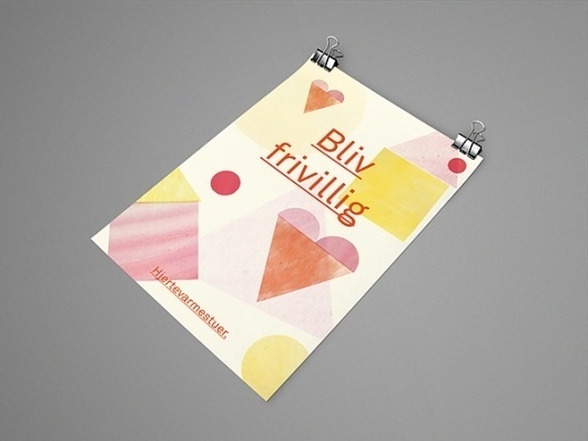 Hjertevarmestuer on the Behance Network #hjertevarmestuer #poster