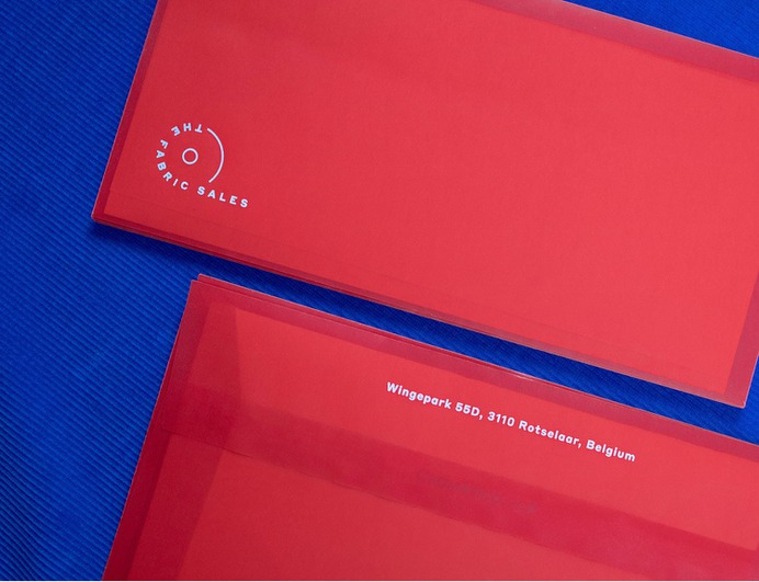 The Fabric Sales - Mindsparkle Mag Red-Blue is the new Yin-Yang. Kpot did the full rebranding for The Fabric Sales. A company that sells fabrics from and for the fashion industry. #logo #packaging #identity #branding #design #color #photography #graphic #design #gallery #blog #project #mindsparkle #mag #beautiful #portfolio #designer