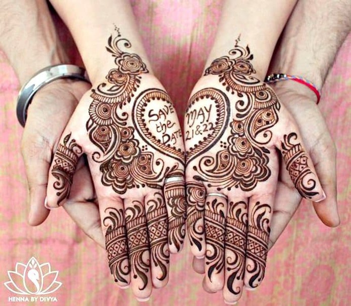 Mehndi design Wood Print by Elen Edelwe - Pixels