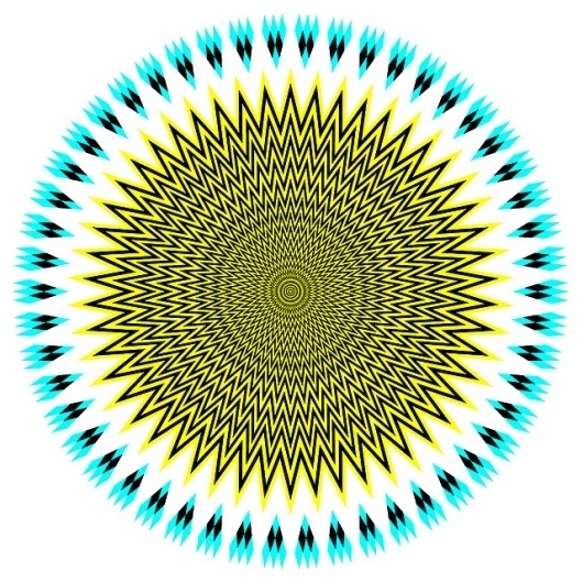 Más tamaños | bicentenario | Flickr: ¡Intercambio de fotos! #optical #pattern #cyan #yellow #rounded #circle