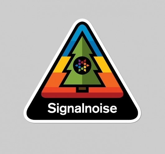 Signalnoise Stickers - Signalnoise - The art of James White #tree #signalnoise #color #sticker #rainbow