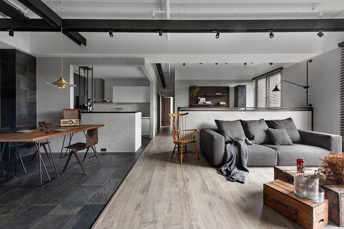 Industrial-Style Home in Taiwan Enhanced by Textural Diversity 3