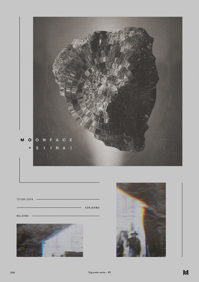 Gig poster project – Moonface + Siinai