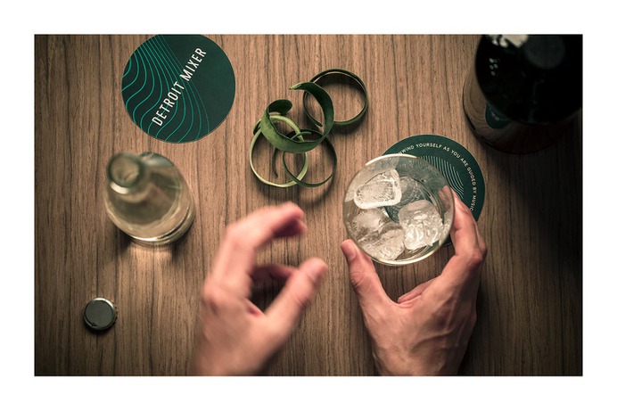 Detroit Mixer Corporate Design - Mindsparkle Mag Beautiful branding for Detroit Mixer, a cocktail bar, created by The Branding People in Mexico. #branding #identity #design #color #photography #graphic #design #gallery #blog #project #mindsparkle #mag #beautiful #portfolio #designer