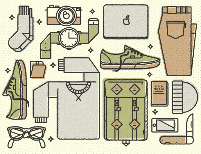dee duncan — ILLUSTRATIONS #line #knolling #vector #stroke #texture #simple
