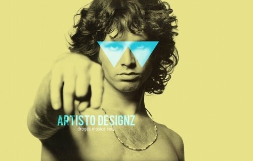 Tripped Jim #jim #morrison #pop #design #retro #minimal #poster #art