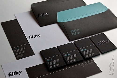 Generation Press » Filthy Media #stationery #identity #branding #typography