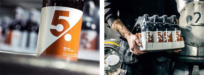 5% Beer #typography #negativespace