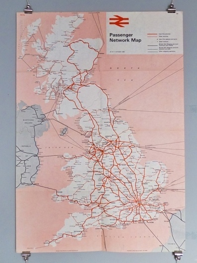 Wallace Henning - Notes #graphic design #map #transport #colours #british rail