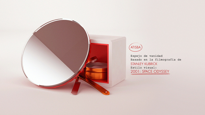Stanley Kubrick inspired vanity mirror by David Olivares