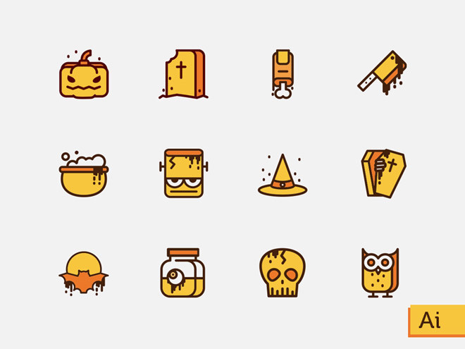 Free Vector Halloween Icons