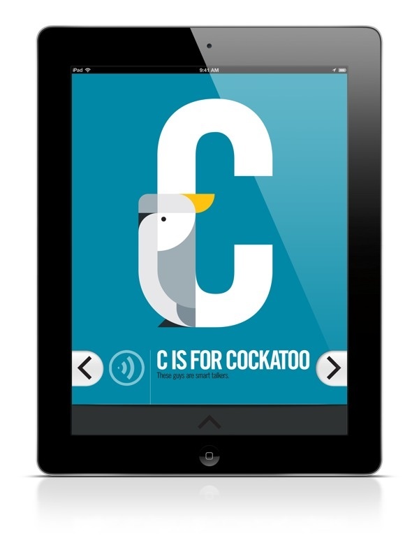 ABC iPad App on App Design Served #ipad #illustration #app #animal