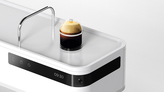 Minimal design Espresso machine -Screen & capsule