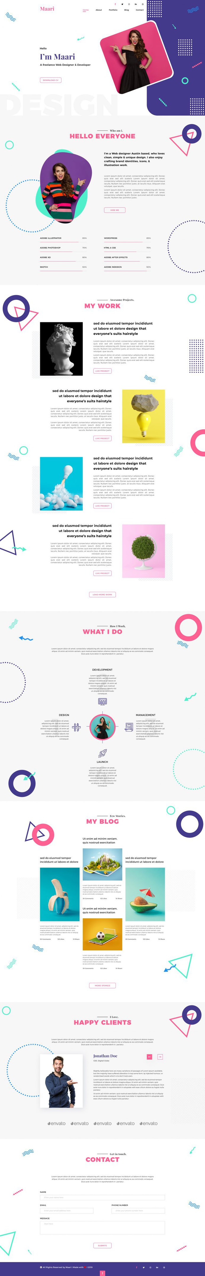 Maari – Creative Personal Resume