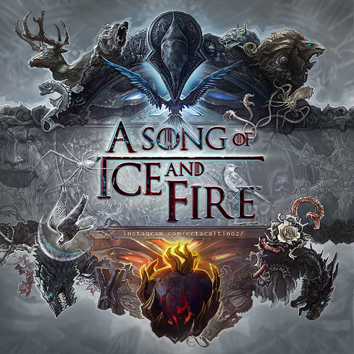 Re-design by ertacaltinoz of http://ertacaltinoz.deviantart.com/art/A-Song-of-Ice-and-Fire-571039934 #Typography #Bookdesign #BookCover