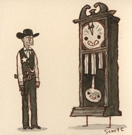 GREAT SHOWDOWNS by scott c. #c #showdowns #campbell #the #illustration #scott #great