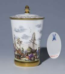 Beaker with lid #Sets #Teasets #Porcelainsets #Antiqueplates #Plates #Wallplates #Figures #Porcelainfigurines #porcelain