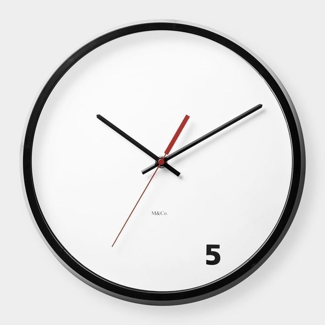 5 O'Clock Wall Clock #tech #flow #gadget #gift #ideas #cool