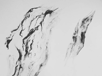 www.larabispinck.com #waves #abstract #illustration #larabispinck #ink #acrylcolor #blackwhite #art #structure #marble #pattern