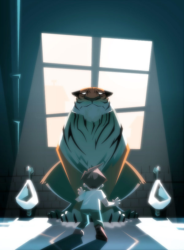 VECTOR – Here There Be Tygers on Behance #boy #little #tiger #vector