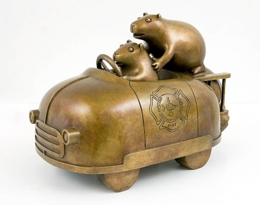 Tom Otterness >> Exhibitions >> Animal Spirits #bronze #tom #sculpture #otterness